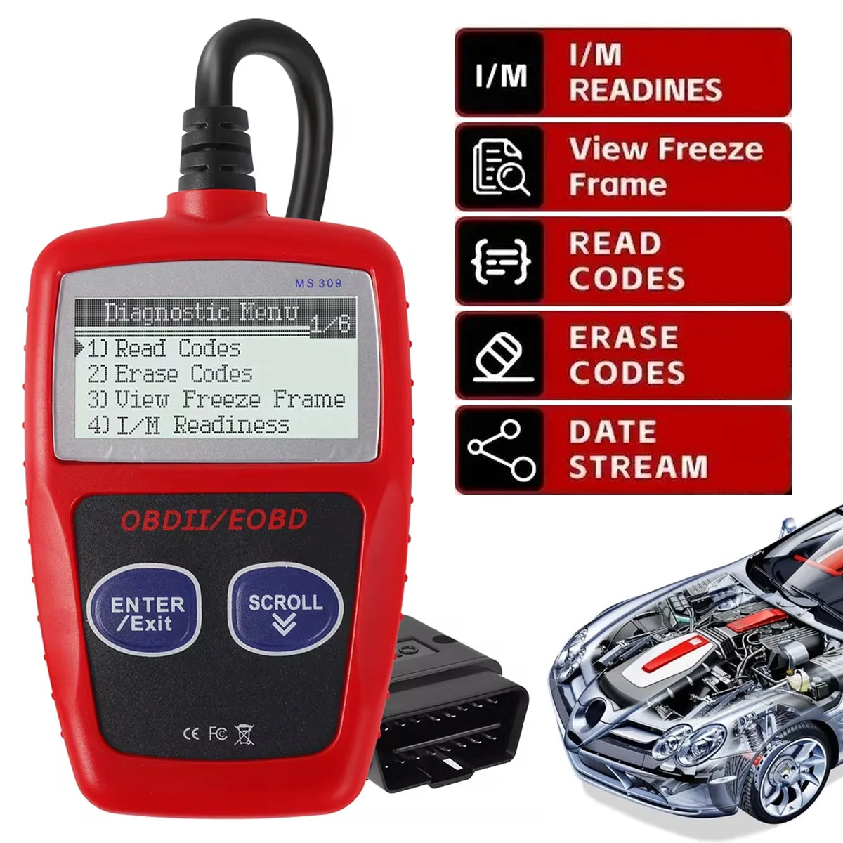Auto Diagnostic Multifunctional Scanner Code Reader
